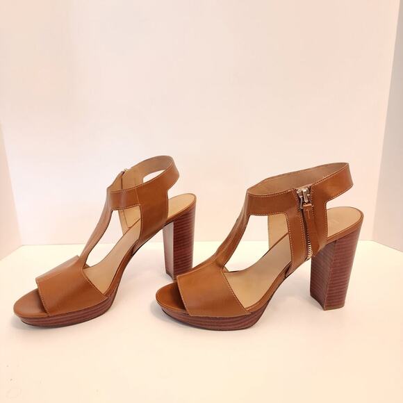Franco Sarto Myriad Platform Sandals Brown Leather Women's‎ SZ 10 - Picture 4 of 8
